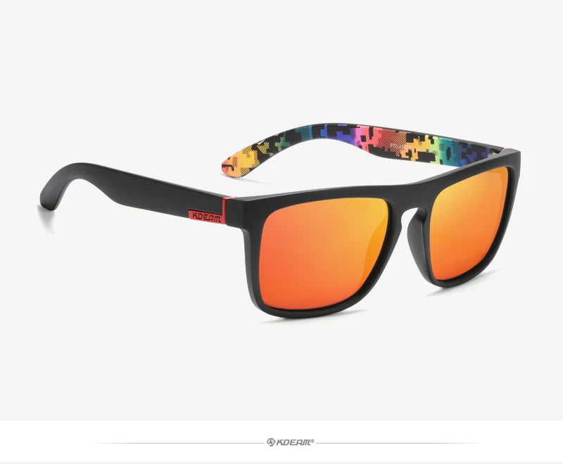 Fashion Guy's Sun Glasses From KDEAM Polarized Sunglasses Men Classic Design All-Fit Mirror Sunglass With Brand Box CE