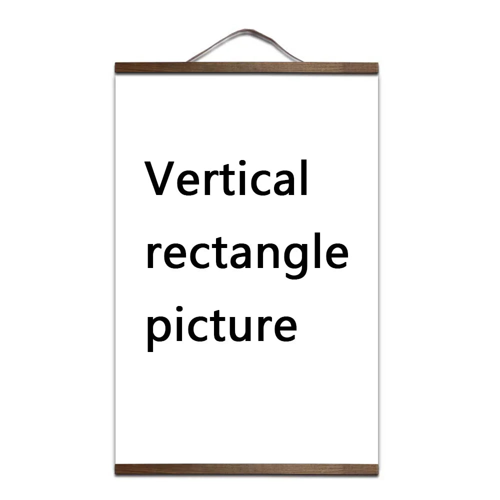 custom print canvas your picture favorite photo family baby canvas painting poster and wall art with solid wood hanging scrolls