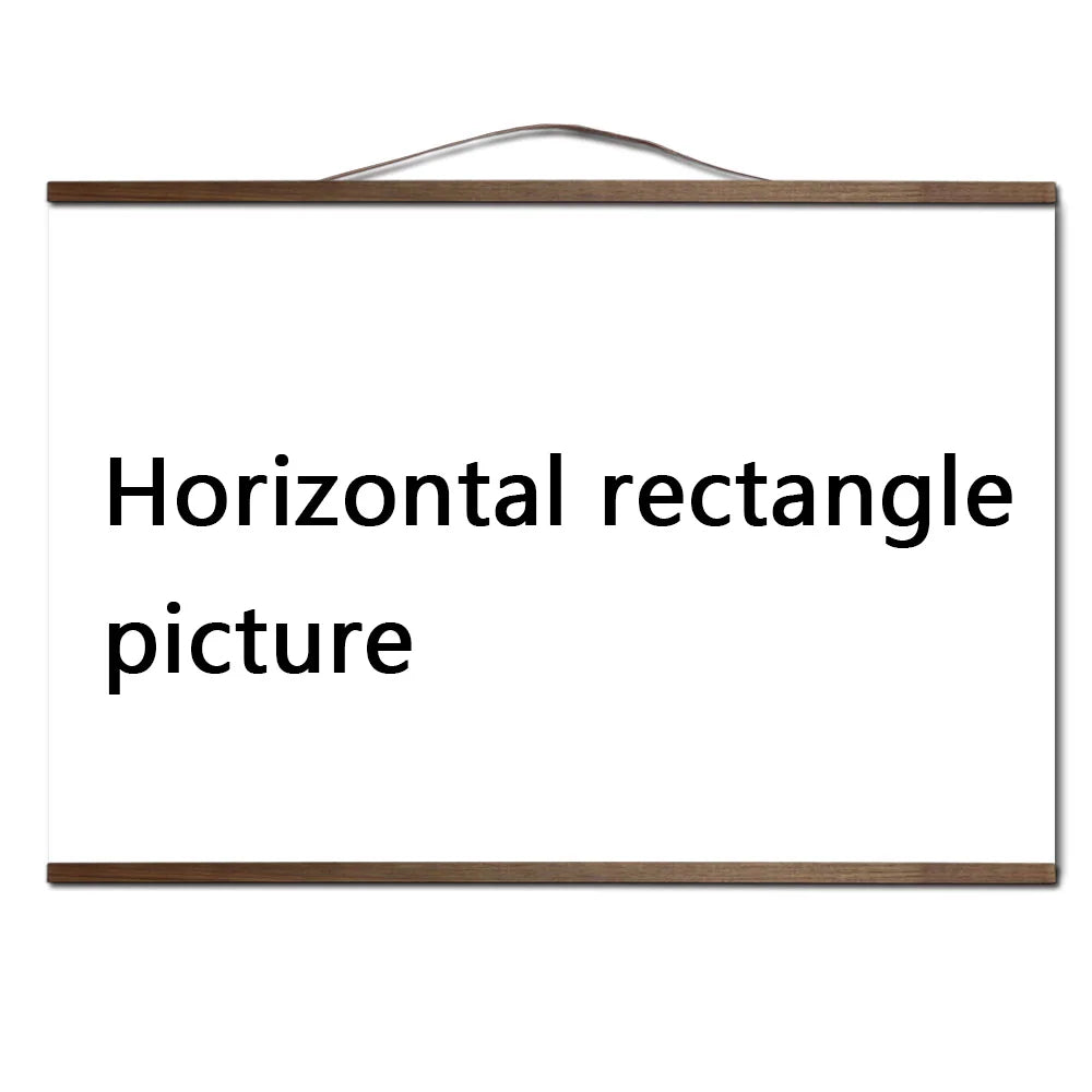 custom print canvas your picture favorite photo family baby canvas painting poster and wall art with solid wood hanging scrolls