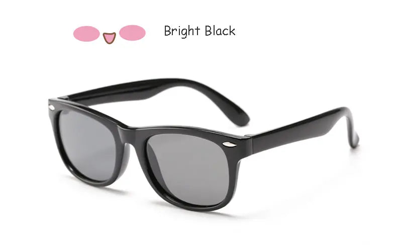 Sunglasses Kids Polarized Children Classic Brand Designer Eyeglasses Rivet TAC TR90 Flexible Safety Frame Shades For Boy Girl