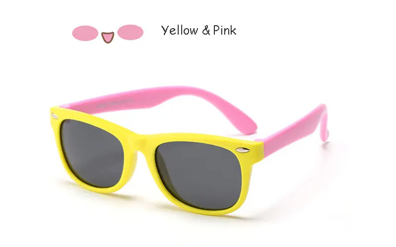 Sunglasses Kids Polarized Children Classic Brand Designer Eyeglasses Rivet TAC TR90 Flexible Safety Frame Shades For Boy Girl