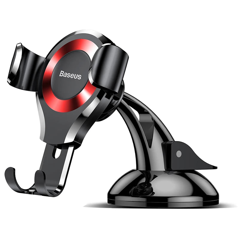 Baseus Gravity Car Phone Holder For iPhone 16 Samsung Suction Cup Car Holder For Phone in Car Mobile Phone Holder Stand 핸드폰 거치대