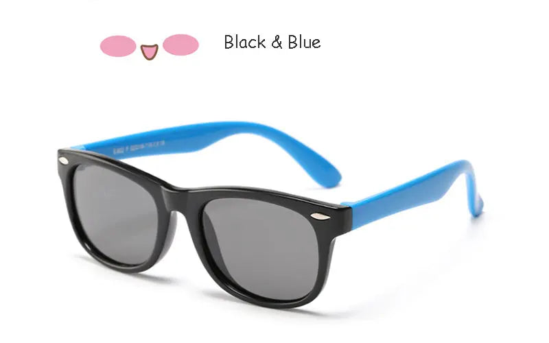 Sunglasses Kids Polarized Children Classic Brand Designer Eyeglasses Rivet TAC TR90 Flexible Safety Frame Shades For Boy Girl