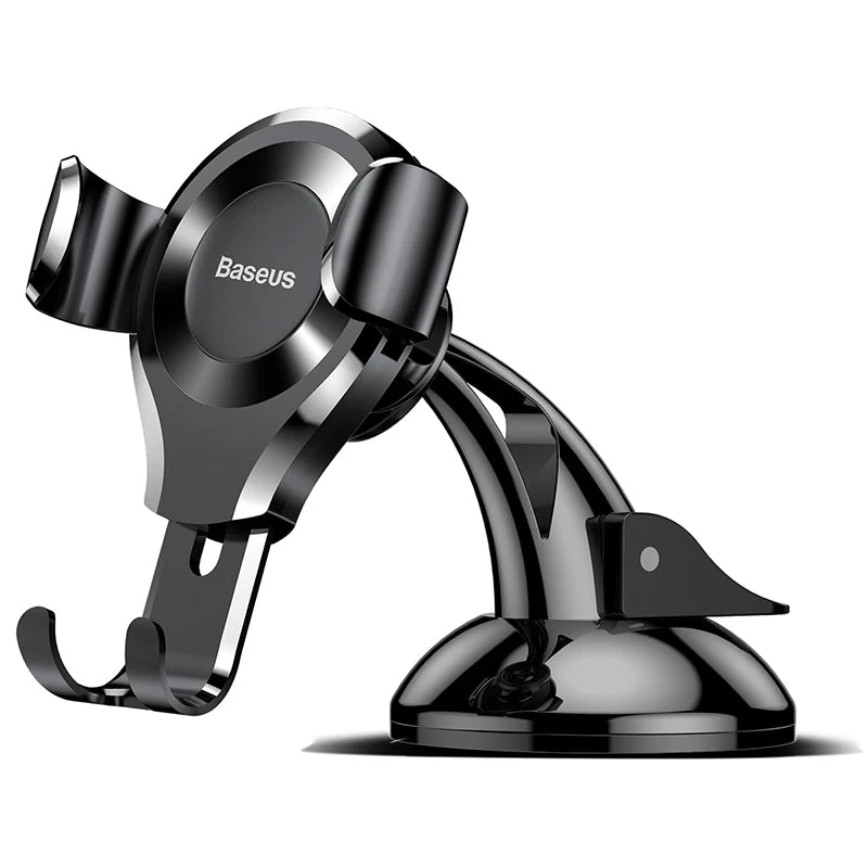 Baseus Gravity Car Phone Holder For iPhone 16 Samsung Suction Cup Car Holder For Phone in Car Mobile Phone Holder Stand 핸드폰 거치대