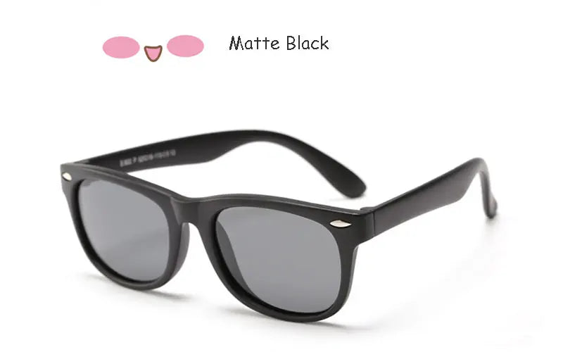 Sunglasses Kids Polarized Children Classic Brand Designer Eyeglasses Rivet TAC TR90 Flexible Safety Frame Shades For Boy Girl