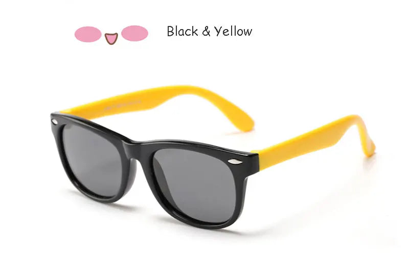 Sunglasses Kids Polarized Children Classic Brand Designer Eyeglasses Rivet TAC TR90 Flexible Safety Frame Shades For Boy Girl
