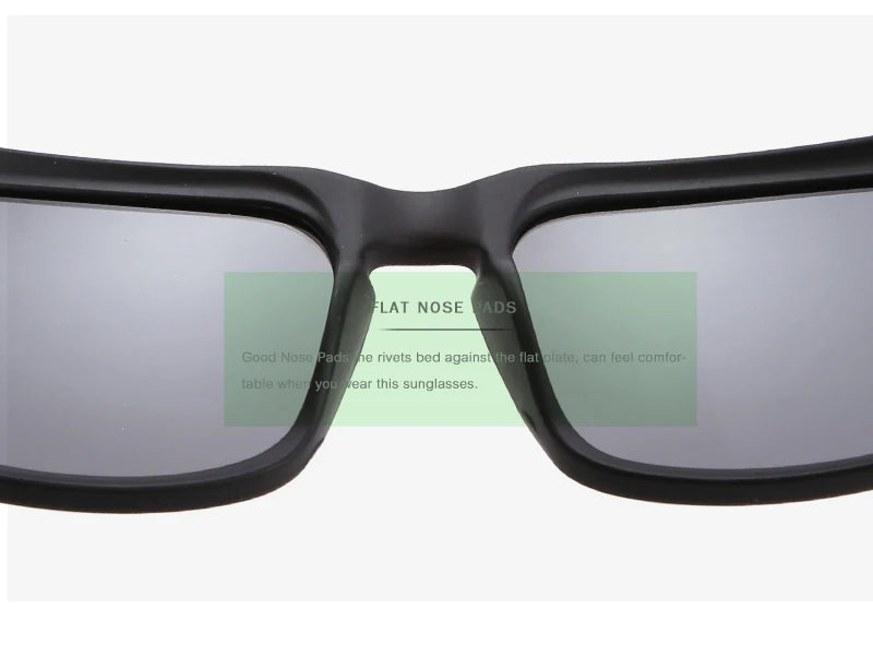 KDEAM Eye-catching Function Polarized Sunglasses For Men Matte Black Frame Fit. Painting Temples Play-Cool Sun Glasses With Case