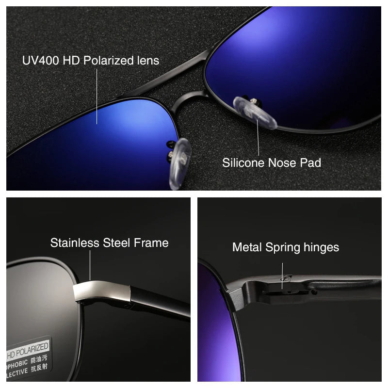 2021 HD Polarized UV 400 Men's Sunglasses Brand New Male Cool Driving Sun Glasses Driving Eyewear Gafas De Sol Shades With Box