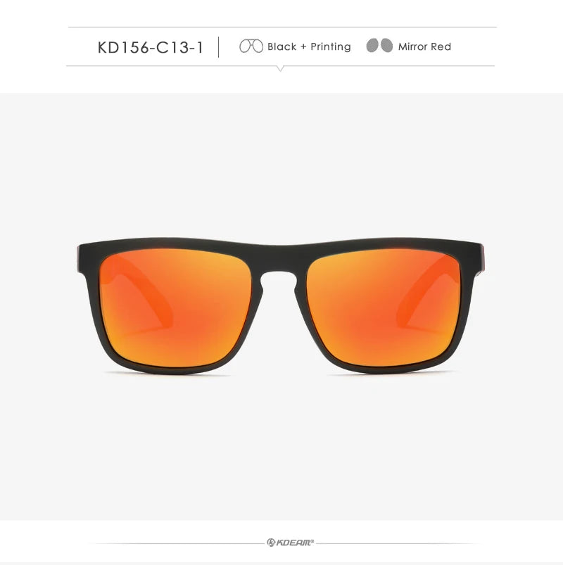 Fashion Guy's Sun Glasses From KDEAM Polarized Sunglasses Men Classic Design All-Fit Mirror Sunglass With Brand Box CE