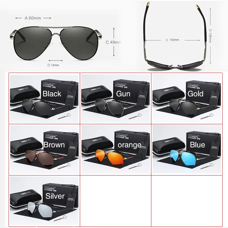 2021 HD Polarized UV 400 Men's Sunglasses Brand New Male Cool Driving Sun Glasses Driving Eyewear Gafas De Sol Shades With Box