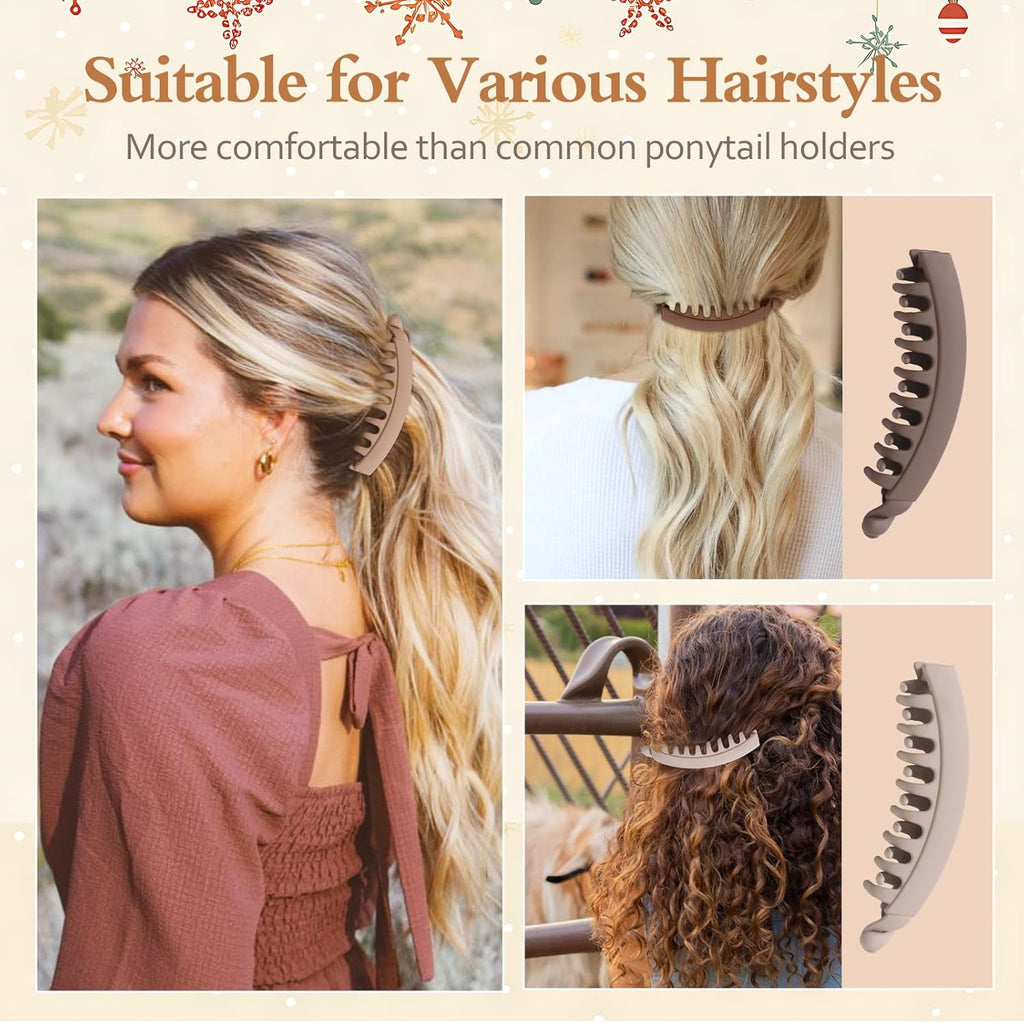 13cm Large Banana Clip Simple Vertical Hair Clip Elegant Hair Clip Ponytail Clip Back of the Head Grabber Wholesale