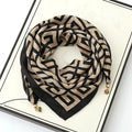 2026 New Style Warm Square Scarf with Magnetic Buckle, Triangular Silk Scarf, Cotton Scarf for Women, Stylish Neck Warmer for Spring, Autumn, and Winter, Versatile and Elegant