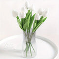 Pu Mini Tulip Artificial Flower Bouquet Cross-Border Artificial Flower Home Decoration Photo European Style Ornaments Factory Direct Sale