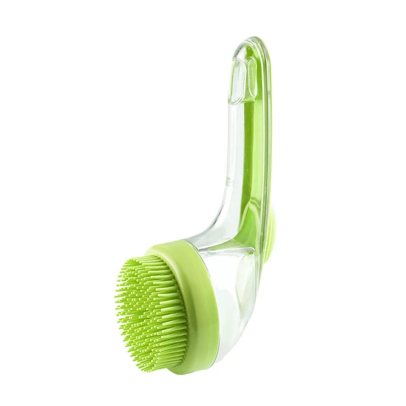 Pet Bath Brush with Shampoo Dispenser for Dogs & Cats, Ergonomic Handle, Gentle Massage Grooming Tool, Easy to Use, Essential Do
