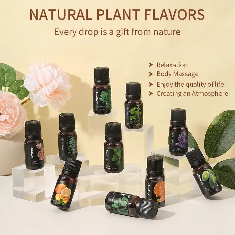 Aromatherapy Essential Oil 10ml Lemon Eucalyptus Lavender Eucalyptus Jasmine Rose Mint Orange Aroma Essential Oil