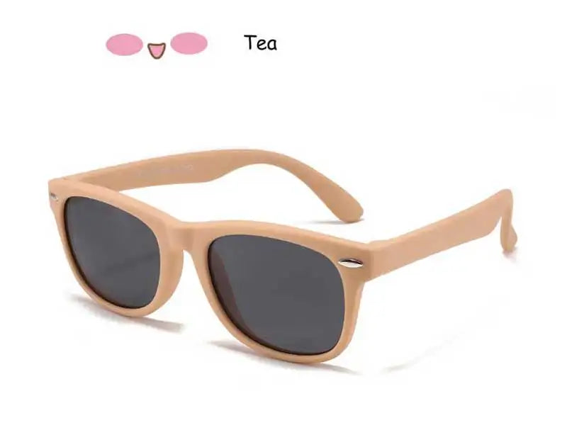 Sunglasses Kids Polarized Children Classic Brand Designer Eyeglasses Rivet TAC TR90 Flexible Safety Frame Shades For Boy Girl