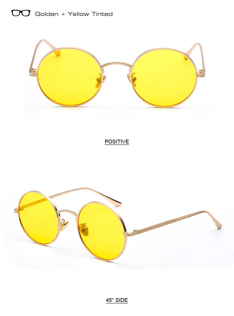 SHAUNA Super Round Women Sunglasses Brand Designer Fashion Men Dark Green Lens Shades UV400