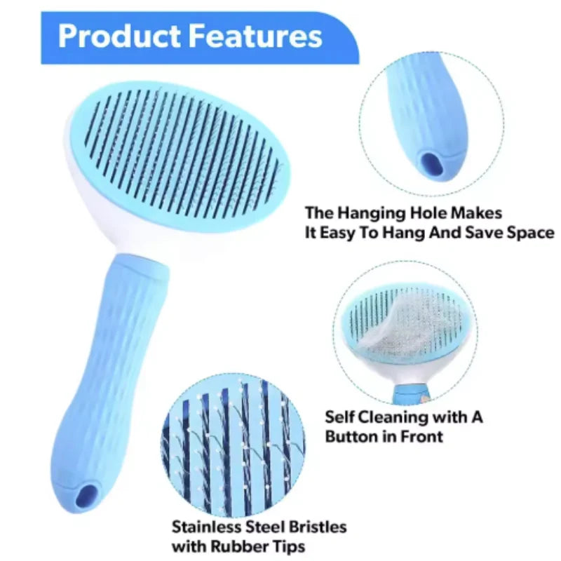 Pet Cat Dog Comb for Hair Cleaning - Hot-Selling Efficient Tool to Remove Floating Hair Pet Grooming Essential