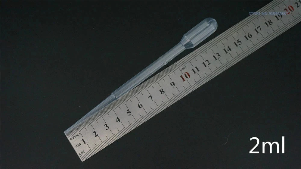 500pcs 1000pcs 2000pcs 0.2ml 0.5ml 1ml 2ml 3ml 5ml Transparent Plastic Pasteur Pipette Disposable Essential Oil Dropper