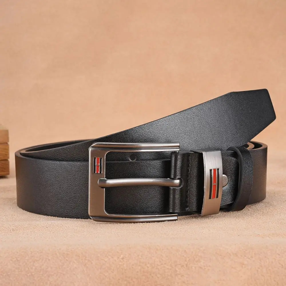 Genuine Leather For Men's High Quality Buckle Jeans Cowskin Casual Belts Business Cowboy Waistband Male Fashion Designer 2025New
