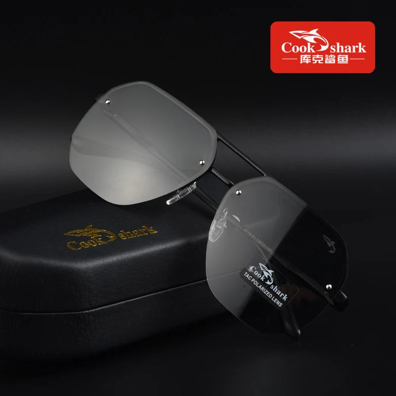 Cook polarized sunglasses for men's driving glasses special trend color-changing sunglasses day and night new