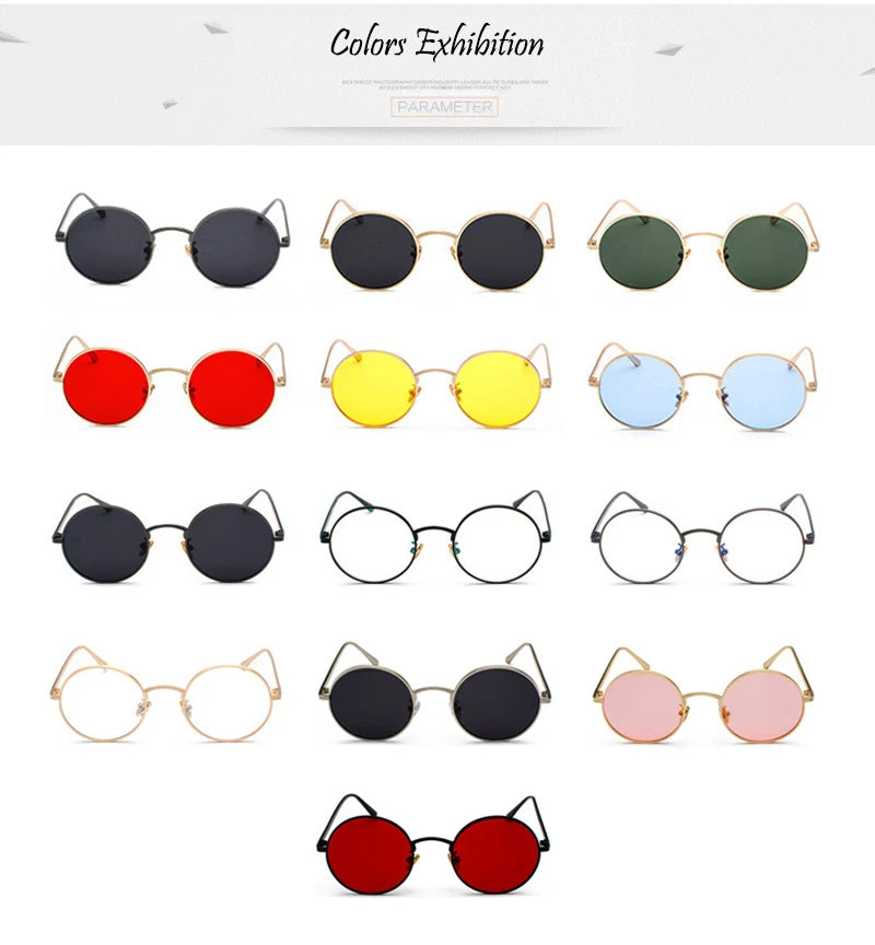 SHAUNA Super Round Women Sunglasses Brand Designer Fashion Men Dark Green Lens Shades UV400