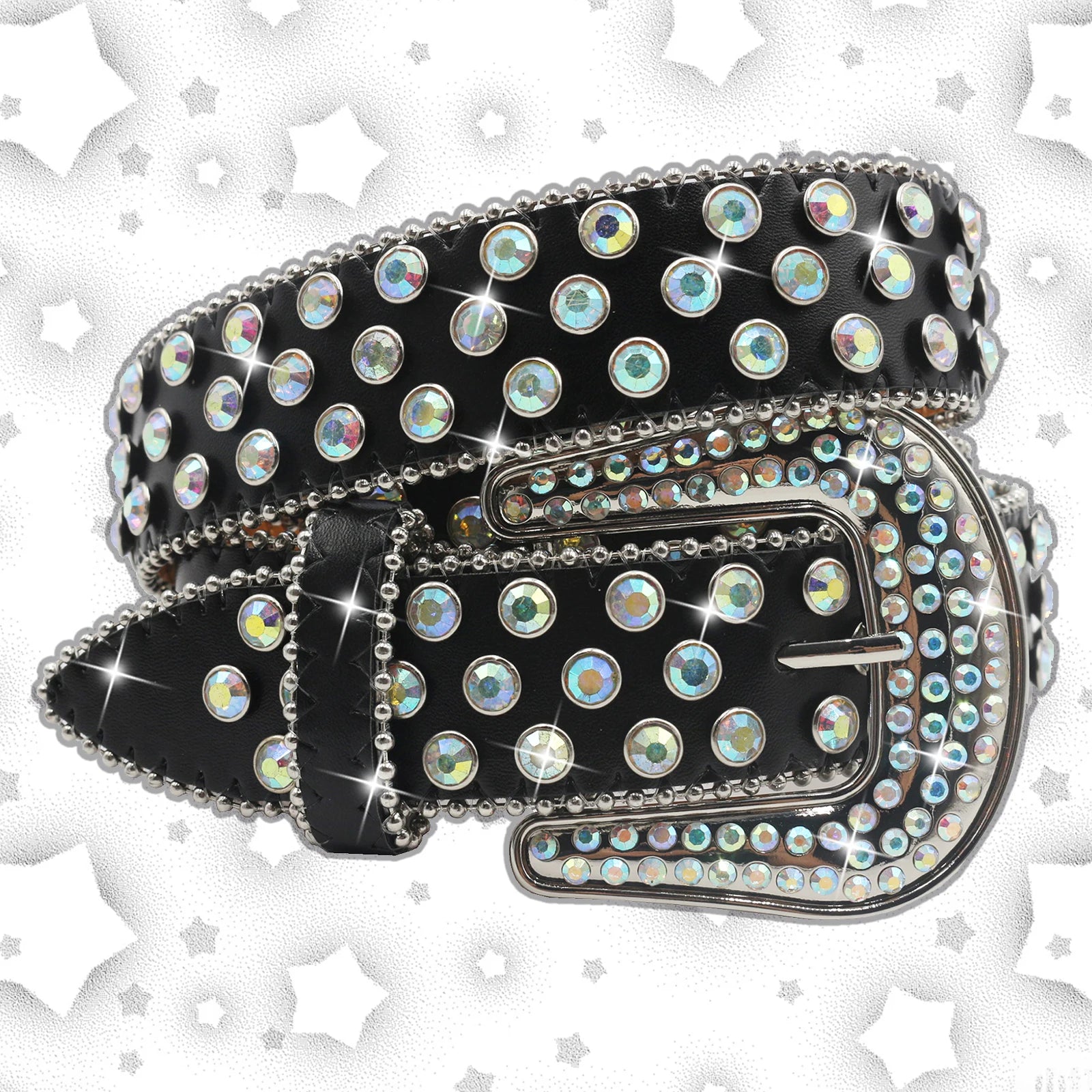 belt Diamond Rhinestone Belts Fashion Luxury Crystal Studded Pin Buckle Belt Belts for Women Jeans Decoration Beautiful