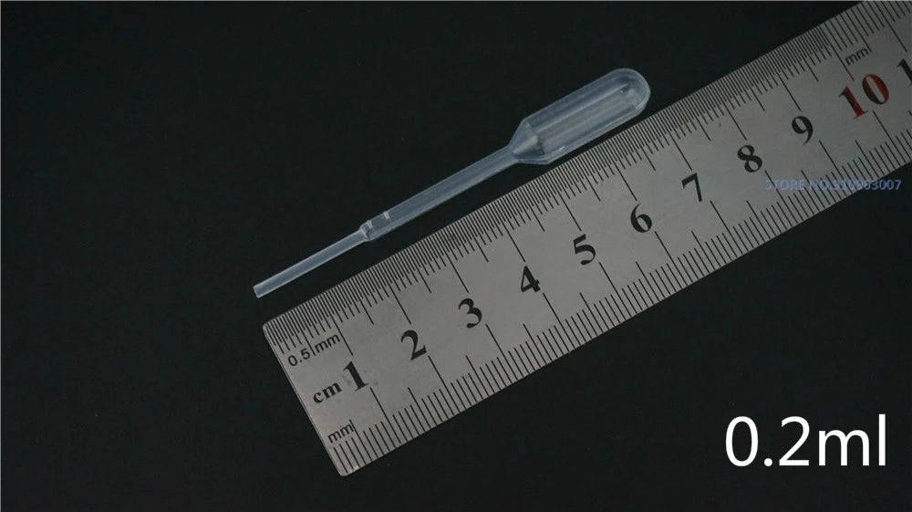 500pcs 1000pcs 2000pcs 0.2ml 0.5ml 1ml 2ml 3ml 5ml Transparent Plastic Pasteur Pipette Disposable Essential Oil Dropper