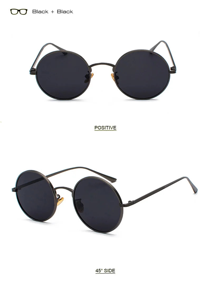 SHAUNA Super Round Women Sunglasses Brand Designer Fashion Men Dark Green Lens Shades UV400