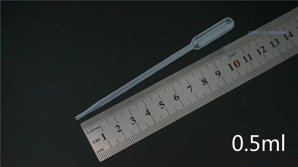 500pcs 1000pcs 2000pcs 0.2ml 0.5ml 1ml 2ml 3ml 5ml Transparent Plastic Pasteur Pipette Disposable Essential Oil Dropper