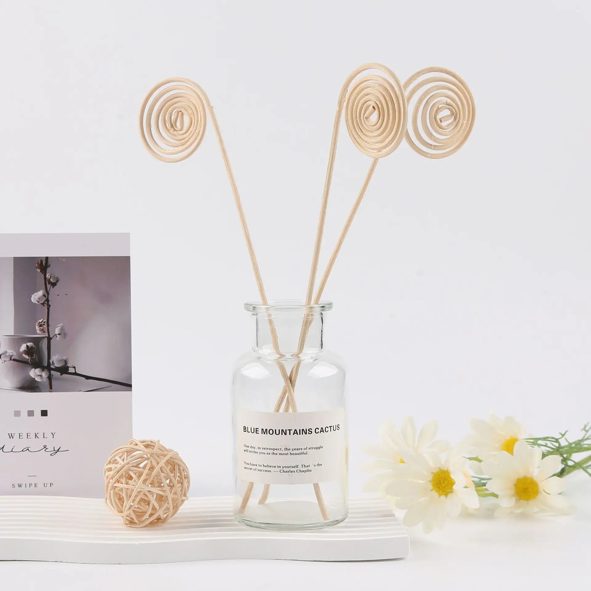 6pcs rattan aromatherapy sticks, essential oil expansion sticks, volatile sticks, suitable for expanding essential oil fragrance