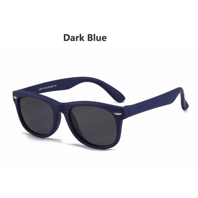 Sunglasses Kids Polarized Children Classic Brand Designer Eyeglasses Rivet TAC TR90 Flexible Safety Frame Shades For Boy Girl
