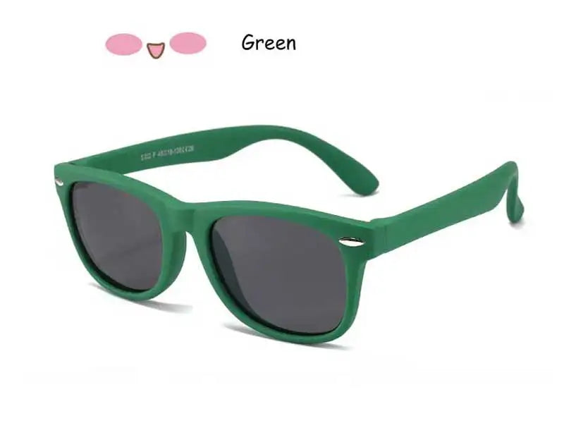 Sunglasses Kids Polarized Children Classic Brand Designer Eyeglasses Rivet TAC TR90 Flexible Safety Frame Shades For Boy Girl