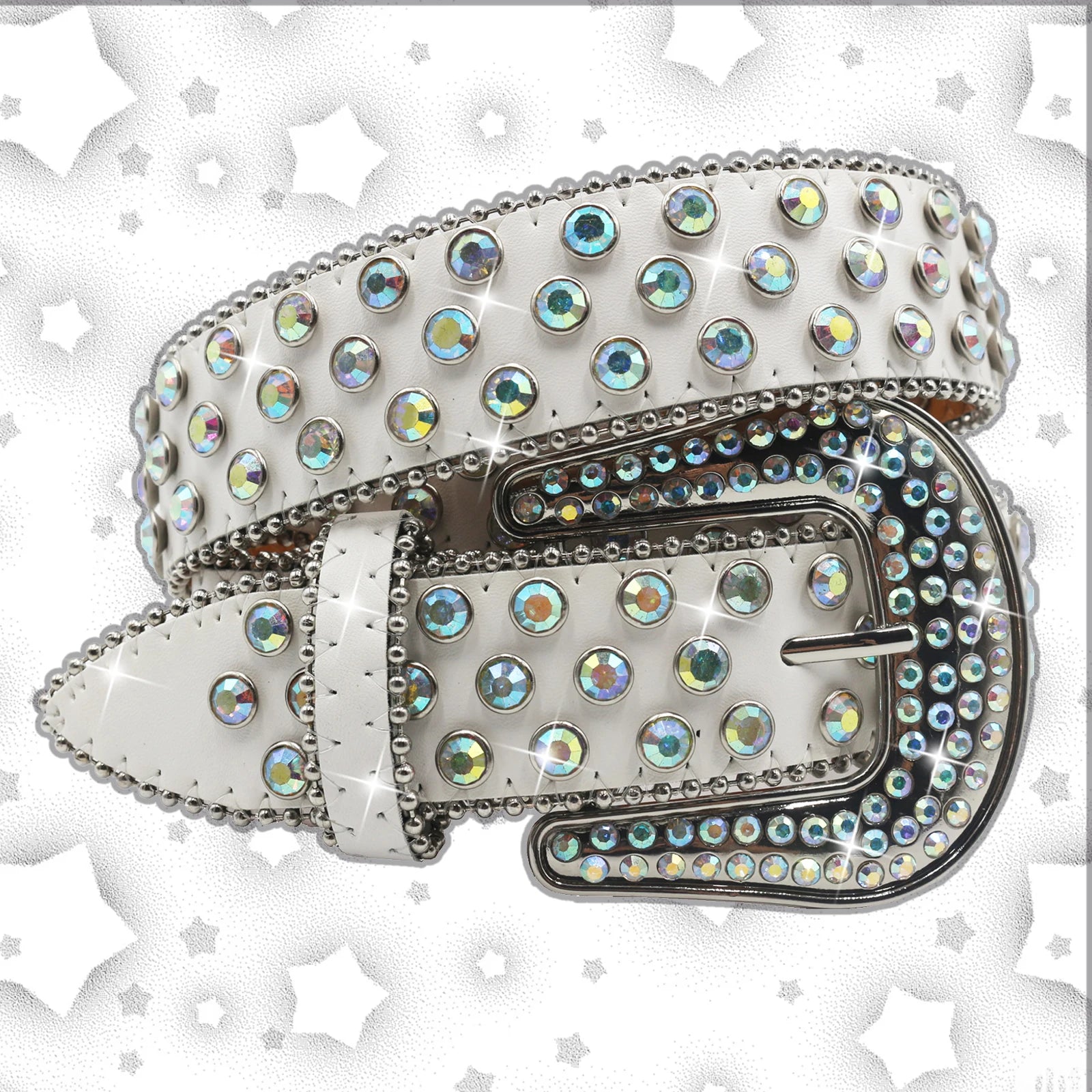 belt Diamond Rhinestone Belts Fashion Luxury Crystal Studded Pin Buckle Belt Belts for Women Jeans Decoration Beautiful