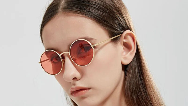 SHAUNA Super Round Women Sunglasses Brand Designer Fashion Men Dark Green Lens Shades UV400