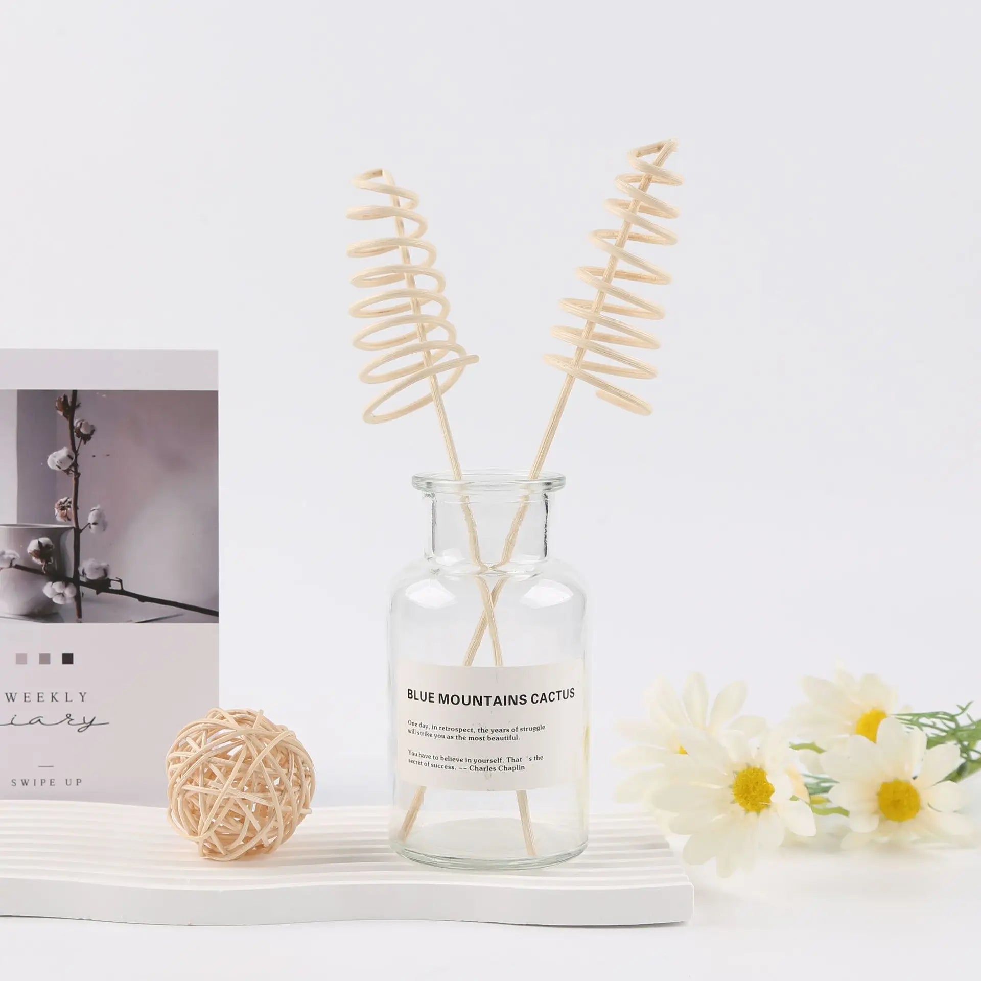6pcs rattan aromatherapy sticks, essential oil expansion sticks, volatile sticks, suitable for expanding essential oil fragrance
