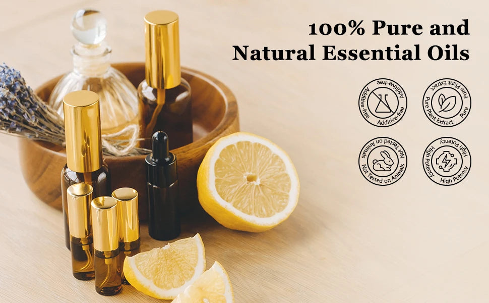 EUQEE 10ml Palo Santo Plant Essential Oil with Dropper Blue Tansy Cardamom Wintergreen Fennel Lavender  Vanilla Oil For Diffuser