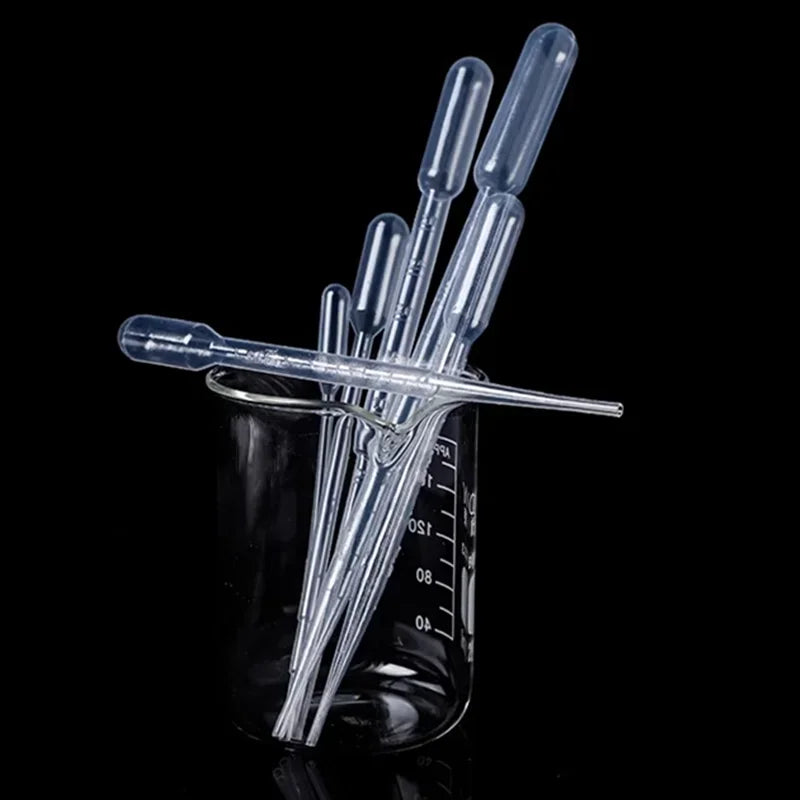500pcs 1000pcs 2000pcs 0.2ml 0.5ml 1ml 2ml 3ml 5ml Transparent Plastic Pasteur Pipette Disposable Essential Oil Dropper