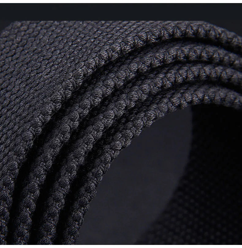 Canvas Nylon Belts Men Black Automatic Buckle Unisex Women Large Big Size Jeans Belts Plus LONG Extra Size 160 150 140 130cm