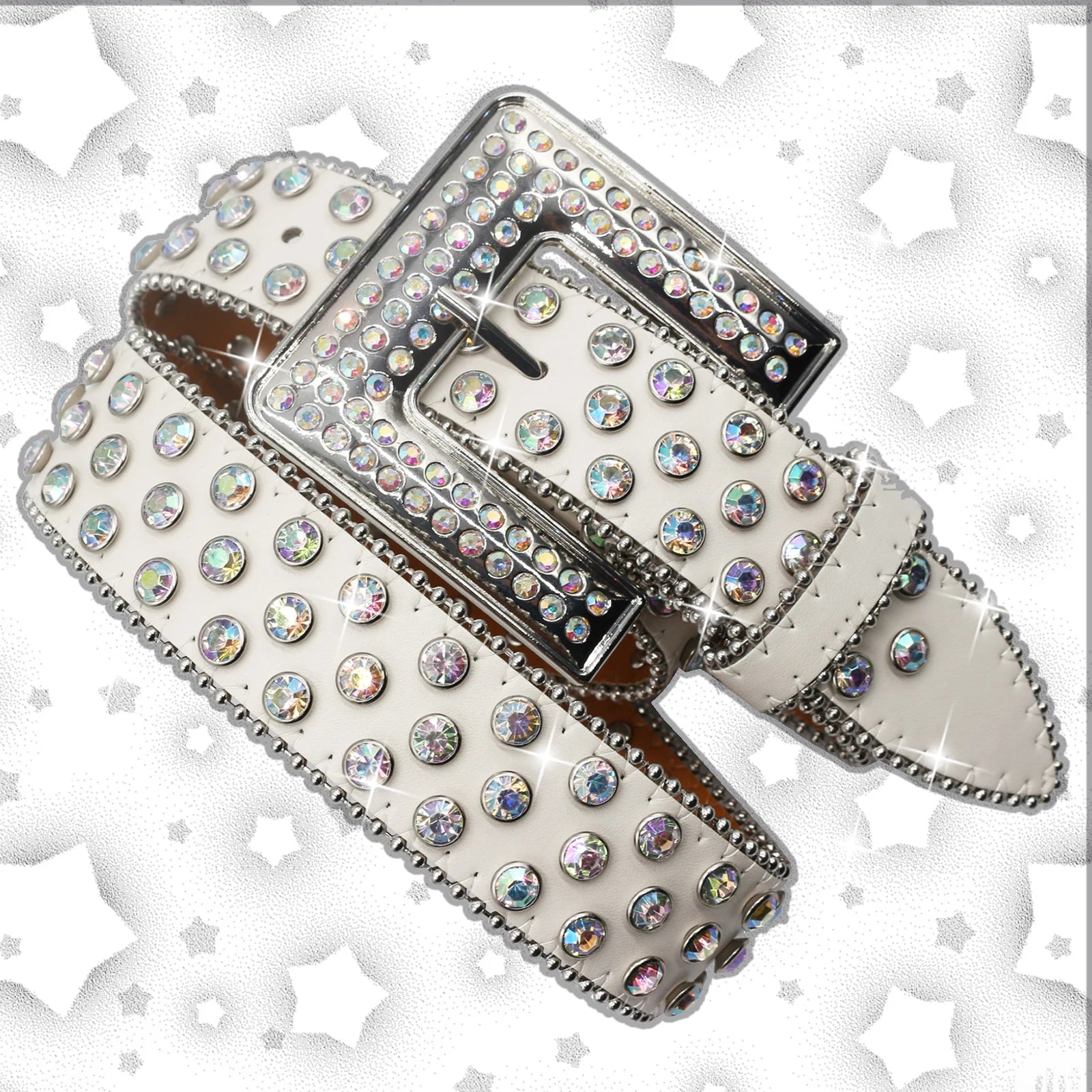 belt Diamond Rhinestone Belts Fashion Luxury Crystal Studded Pin Buckle Belt Belts for Women Jeans Decoration Beautiful