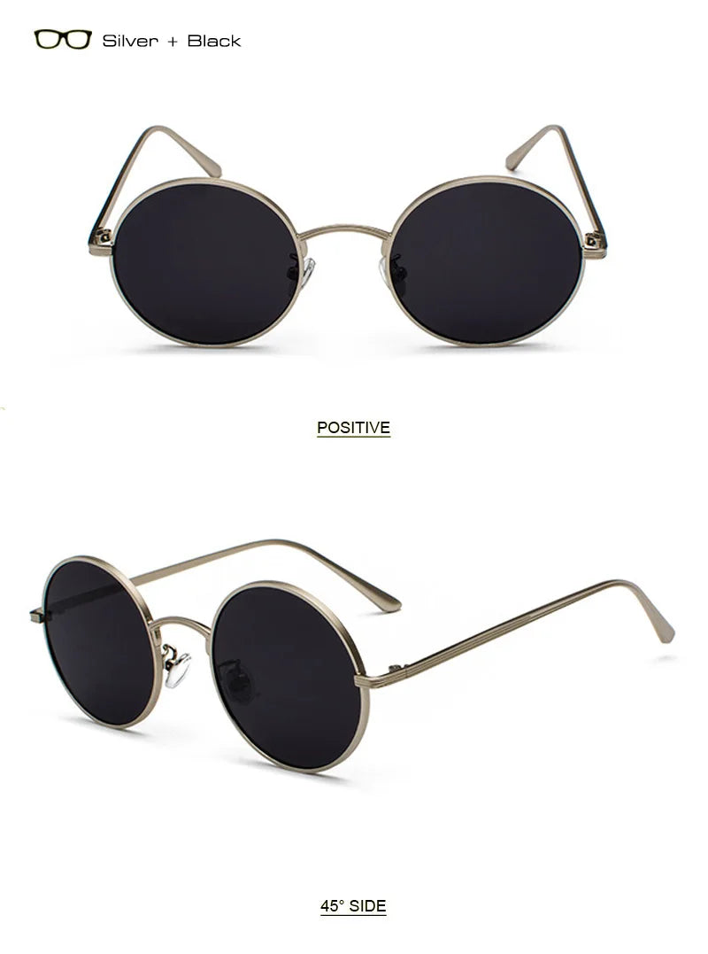 SHAUNA Super Round Women Sunglasses Brand Designer Fashion Men Dark Green Lens Shades UV400
