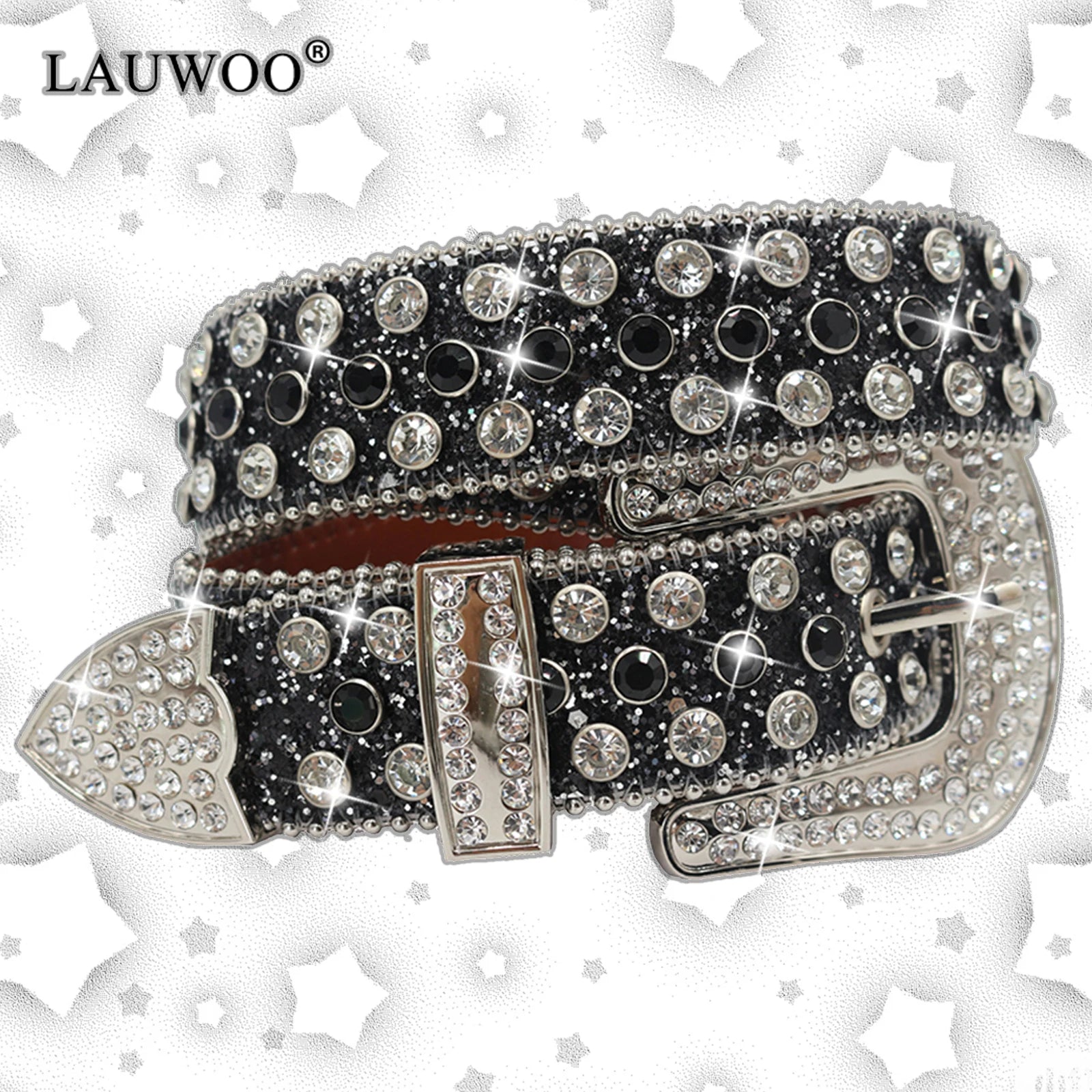 belt Diamond Rhinestone Belts Fashion Luxury Crystal Studded Pin Buckle Belt Belts for Women Jeans Decoration Beautiful