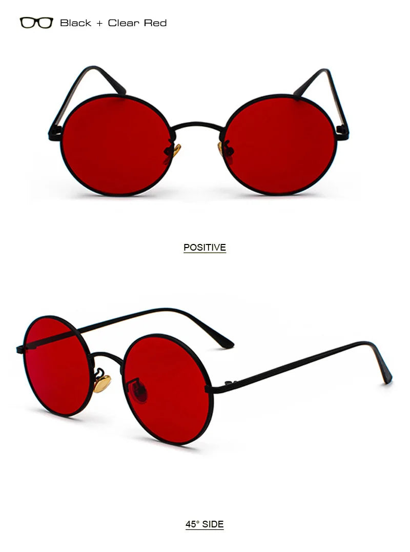 SHAUNA Super Round Women Sunglasses Brand Designer Fashion Men Dark Green Lens Shades UV400