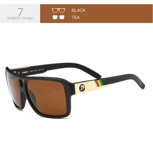 DUBERY Polarized Sunglasses Men's Driver Shades Male Sun Glasses For Men Original 2024 Luxury Brand Designer Oculos 008
