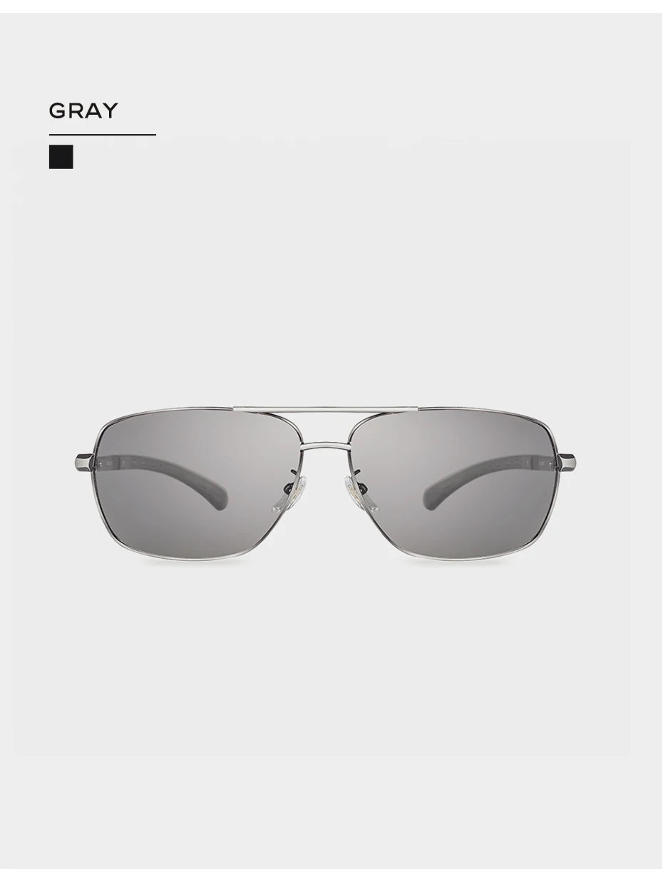 CAPONI Photochromic Men's Sunglasses Polarized Classic Brand Design Anti Ray Shades Driving Square Sun Glasses Men UV400 BS8724