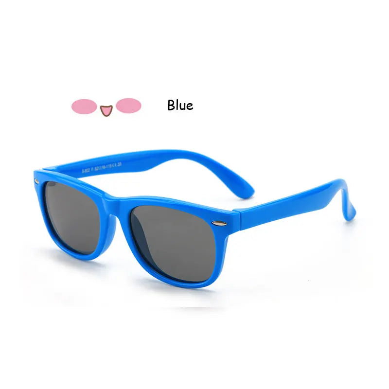 Sunglasses Kids Polarized Children Classic Brand Designer Eyeglasses Rivet TAC TR90 Flexible Safety Frame Shades For Boy Girl