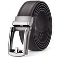 Men's Automatic Click Belt - Luxury Designer PU Leather with Alloy Buckle for Jeans & Business Wear