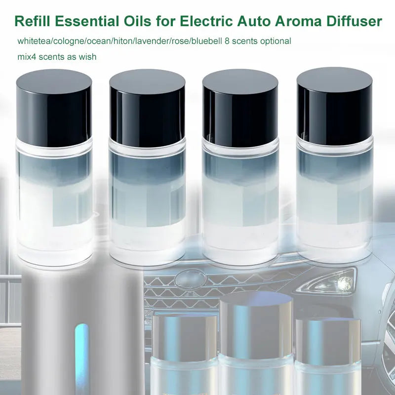 4Pcs Essential Oil Used To Refill Electric Car Aroma Diffuser Mist Humidifier Fragrance Aromatherapy Refill Kit Support mixed