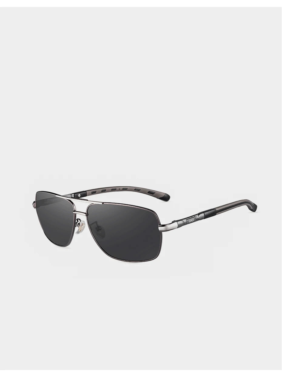 CAPONI Photochromic Men's Sunglasses Polarized Classic Brand Design Anti Ray Shades Driving Square Sun Glasses Men UV400 BS8724