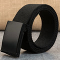 Canvas Nylon Belts Men Black Automatic Buckle Unisex Women Large Big Size Jeans Belts Plus LONG Extra Size 160 150 140 130cm